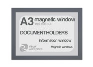 Magnetic windows A3 (incl. cut out) | Grey