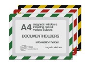 Magnetic windows A4 incl. cut out (various colours)