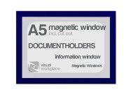 Magnetic window A5 (incl. cut out) | Blue