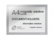 Magnetic Window A4 erasable | Silver-grey
