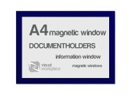 Magnetic window A4 blue