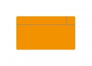 Whiteboard scrumcard orange large