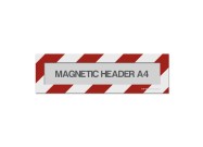 Magnetic window A4 headers (mixed colours) | Red / White