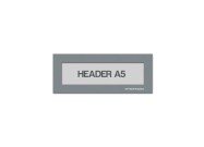 Magnetic window A5 headers | Grey