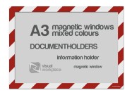 Magnetic windows A3 (various colours) | Red / White