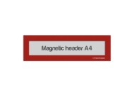 Magnetic window A4 headers | Red