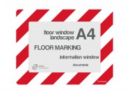 Floorwindows A4 (single) | Red / White