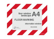 Floorwindows A4 (single) | Red / White