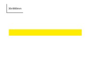 Magnetic strip 3cm x 100cm | Yellow