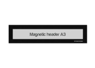 Magnetic window A3 headers | Black