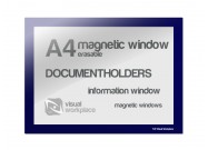 Magnetic Window A4 erasable | Blue