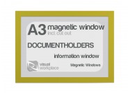 Magnetic windows A3 (incl. cut out) | Yellow