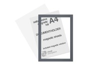 Selfadhesive magnetic foil A4 including magnetic window