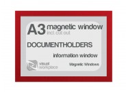 Magnetic windows A3 (incl. cut out) | Red