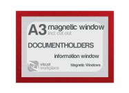 Magnetic windows A3 (incl. cut out) | Red