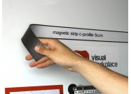 Magnetic strip c-profile example on board