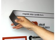 Magnetic strip c-profile example on board