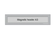 Magnetic window A3 headers | Silver-grey