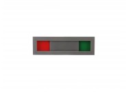 Magnetic status slider green-red